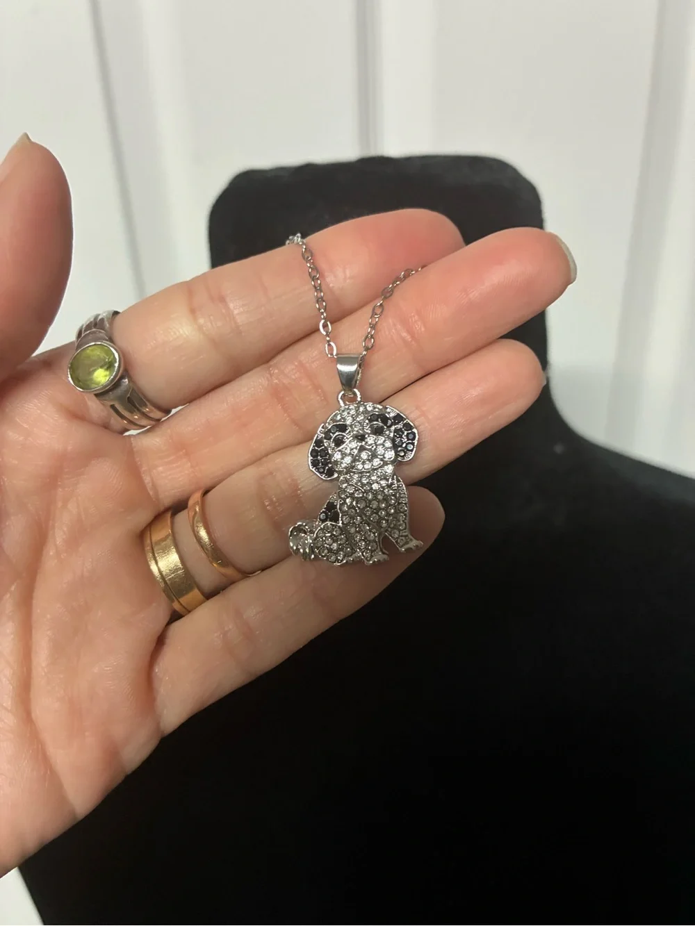 Silver Dog Pendant Necklace - Women Jewelry